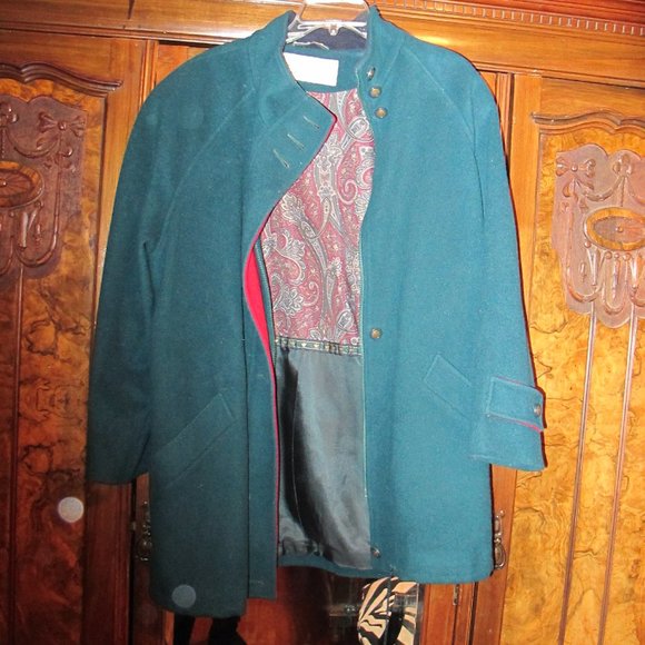 VINTAGE Mackintosh Authentic RED & Green Wool 12 - Picture 2 of 12